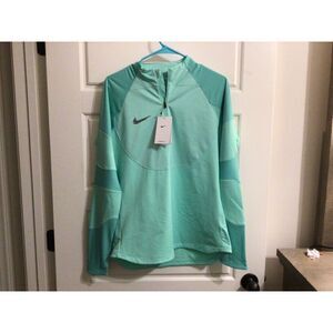 Nike Shirt Women's S Therma-FIT Strike Winter Warrior Drill Top Green Glo DQ6825